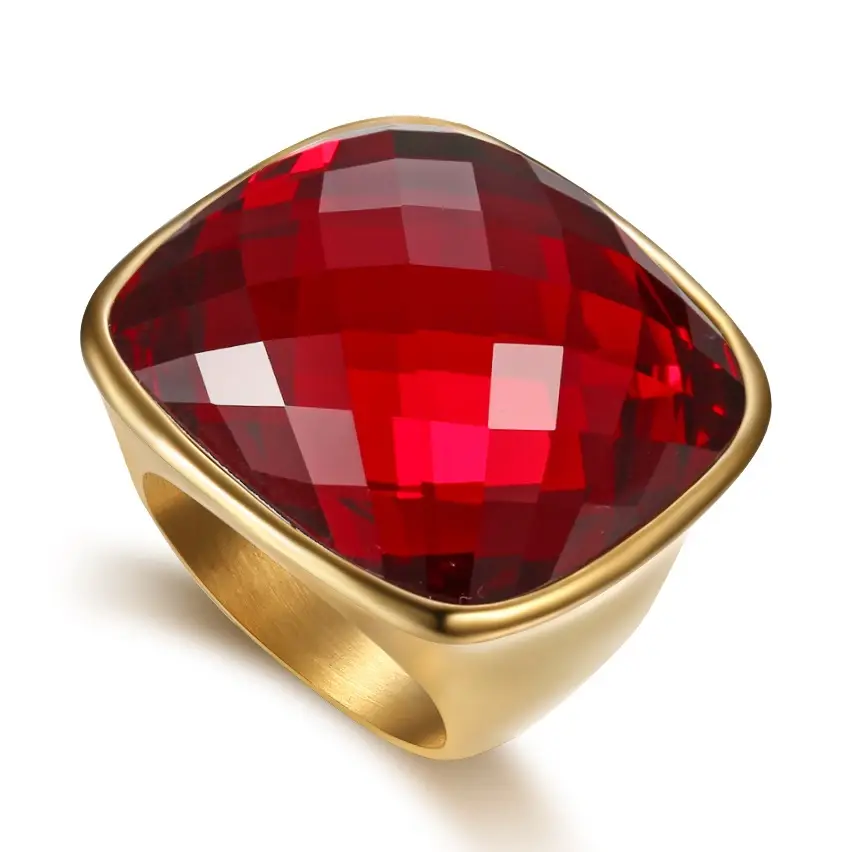 Elegant Women's Gemstone Rings Black Square Daily Wear - Image 2