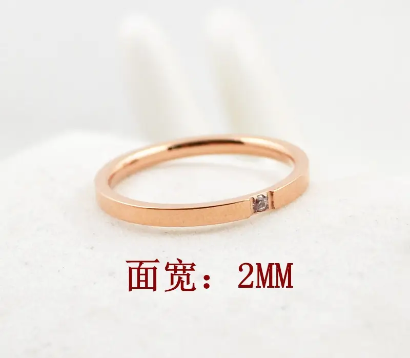 Couple Diamond Wedding Rings Rose Gold & Silver - Image 3