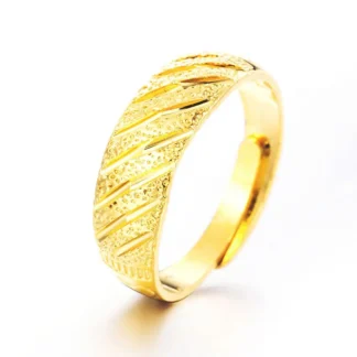Gold Meteor Shower Couple Ring for Women