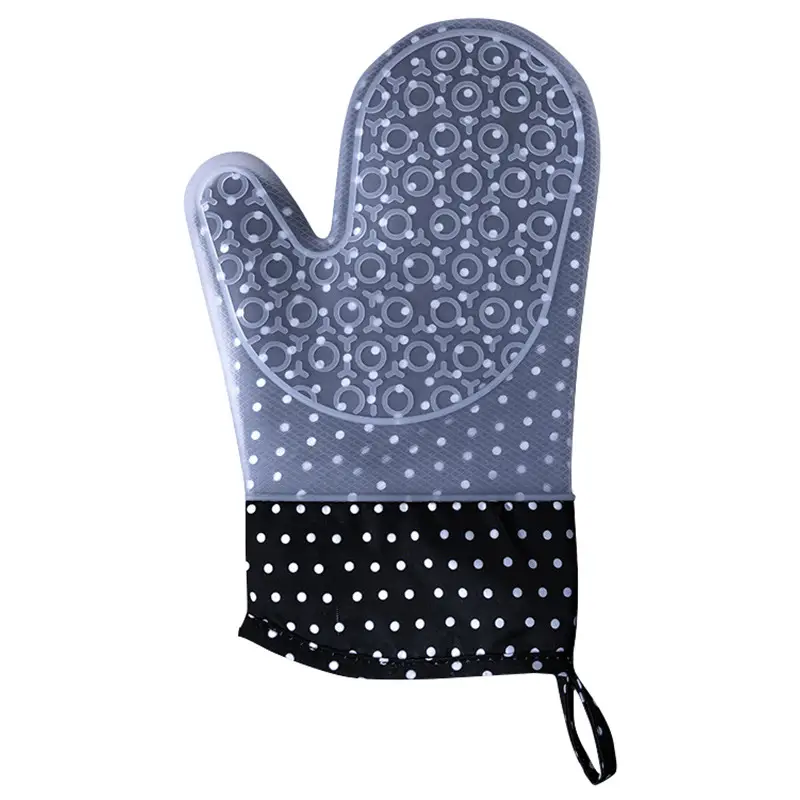 Oven Gloves Floral Design Heat Resistant Silicone - Image 5