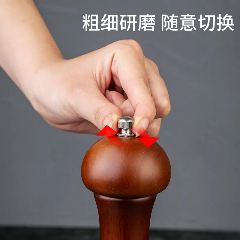 Black Walnut Pepper & Salt Grinder Set for Pakistani Kitchen - Image 4