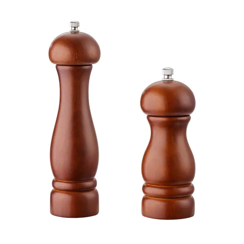 Black Walnut Pepper & Salt Grinder Set for Pakistani Kitchen - Image 5
