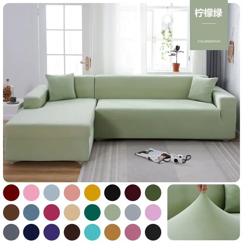 Premium Brown Sofa Cover Elastic Milk Silk 3 Seater - Image 2