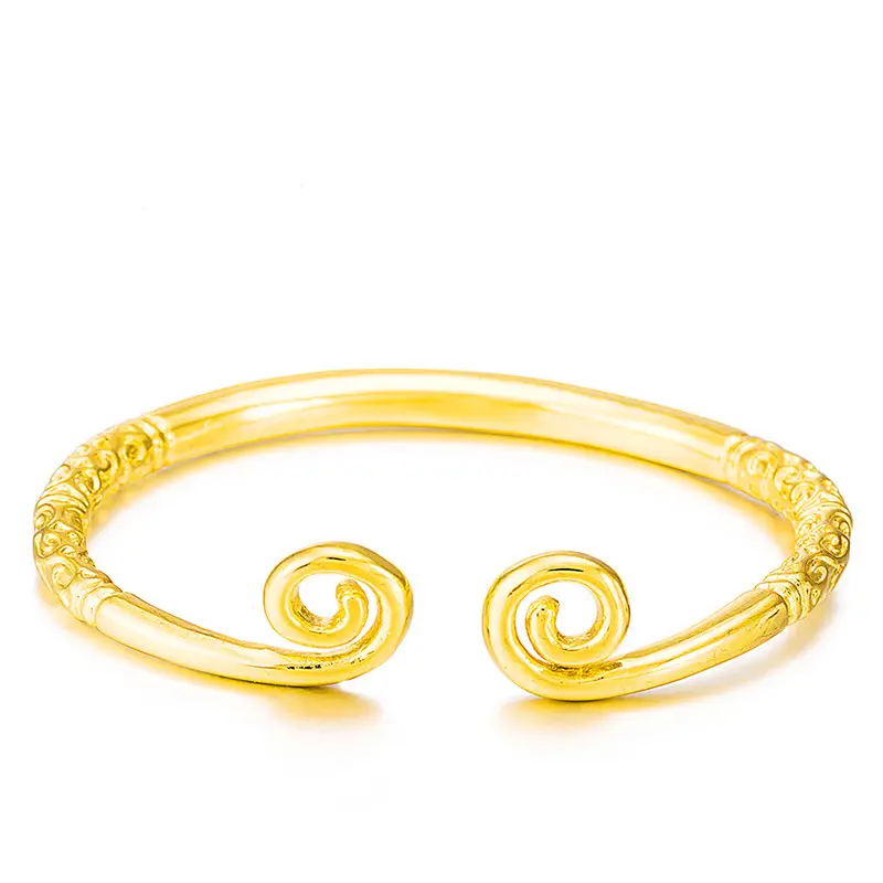 Gold Swirl Bangles & Rings Set for Pakistani Women - Image 5