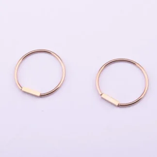 Gold Toned Minimalist Cuff Rings for Everyday Wear