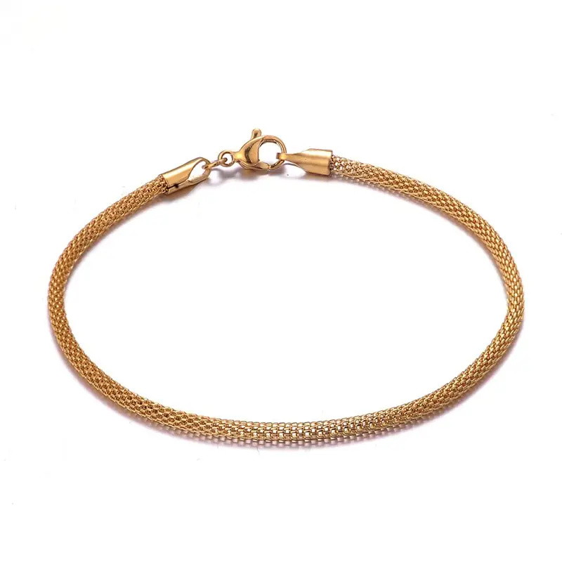 Rose Gold Mesh Bracelet for Women, Lightweight & Durable - Image 6