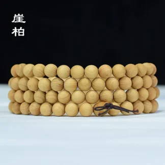 108 Bead Wooden Bracelet Brown Olive Green Pakistan