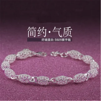 Silver Lace Bracelet for Women Daily Wear or Special Events