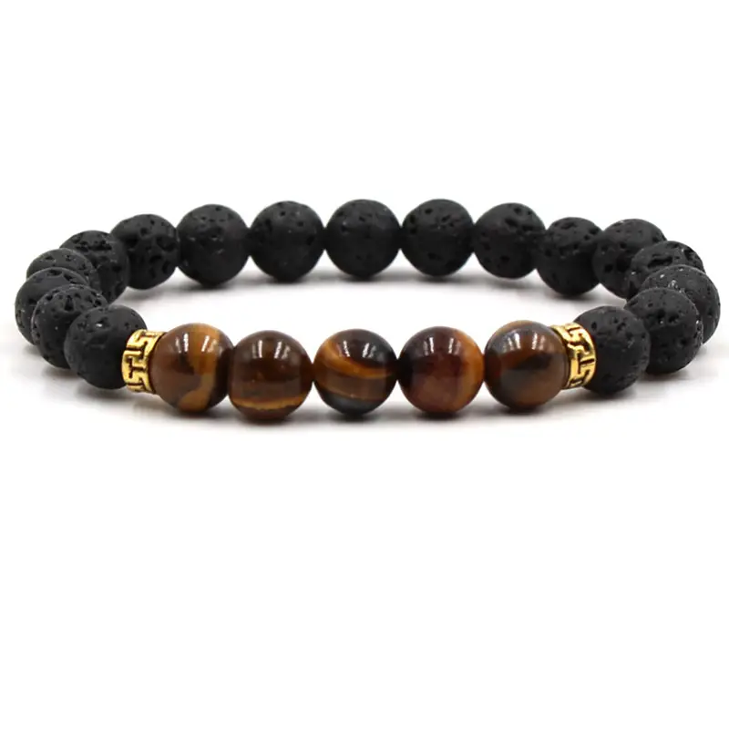 Multi Color Tiger Eye Bracelets Set for Women Men - Image 4
