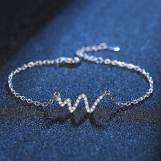 Elegant ECG Design Bracelet for Women