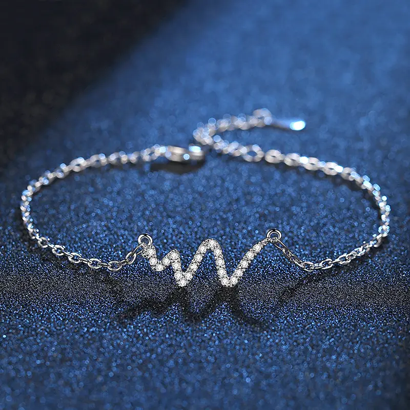 Elegant ECG Design Bracelet for Women