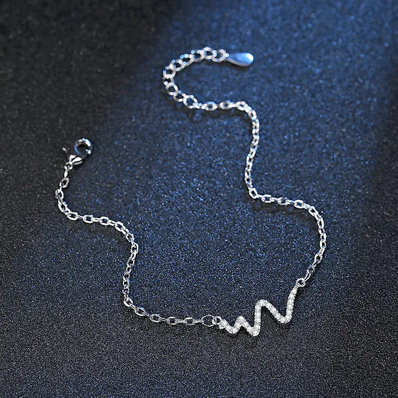 Elegant ECG Design Bracelet for Women - Image 2