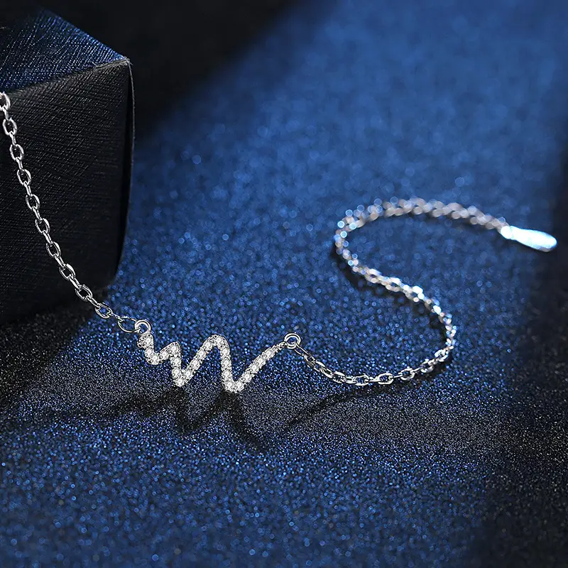 Elegant ECG Design Bracelet for Women - Image 3