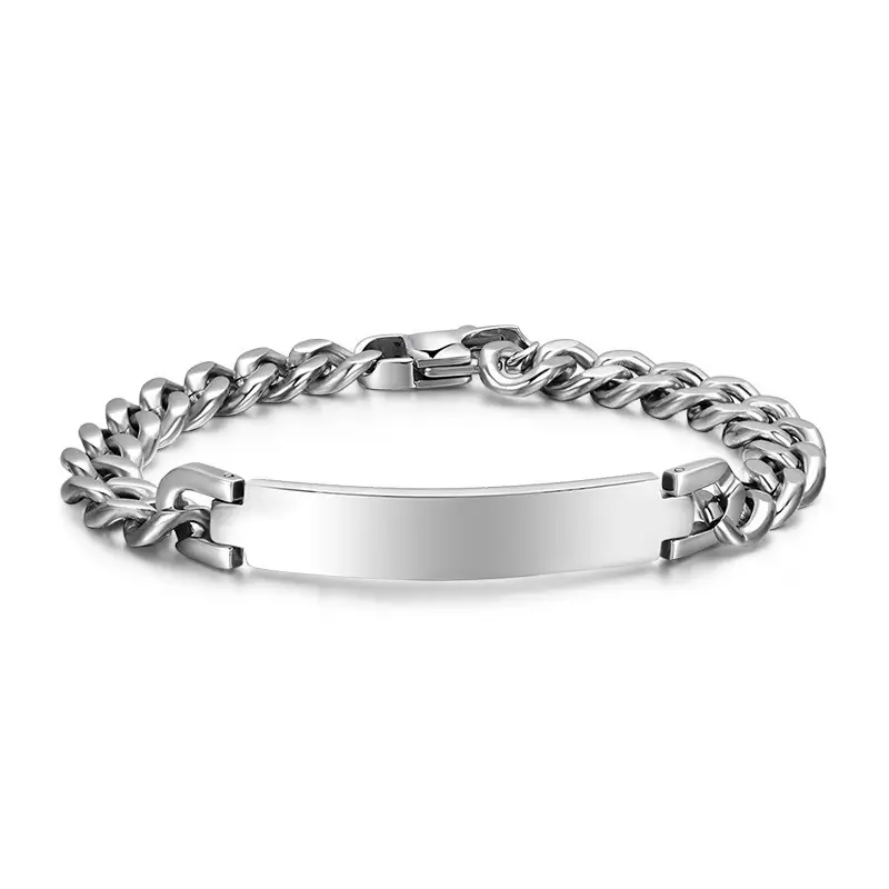 Titanium Steel Bracelet for Men, Lightweight, Durable, Silver - Image 5