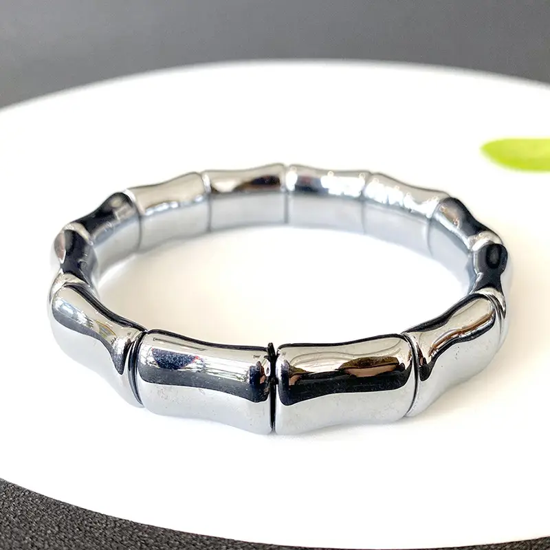 Modern Geometric Silver Bracelet for Men Women - Image 7