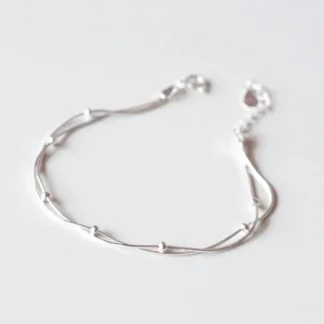 925 Sterling Silver Korean Inspired Bracelet for Women
