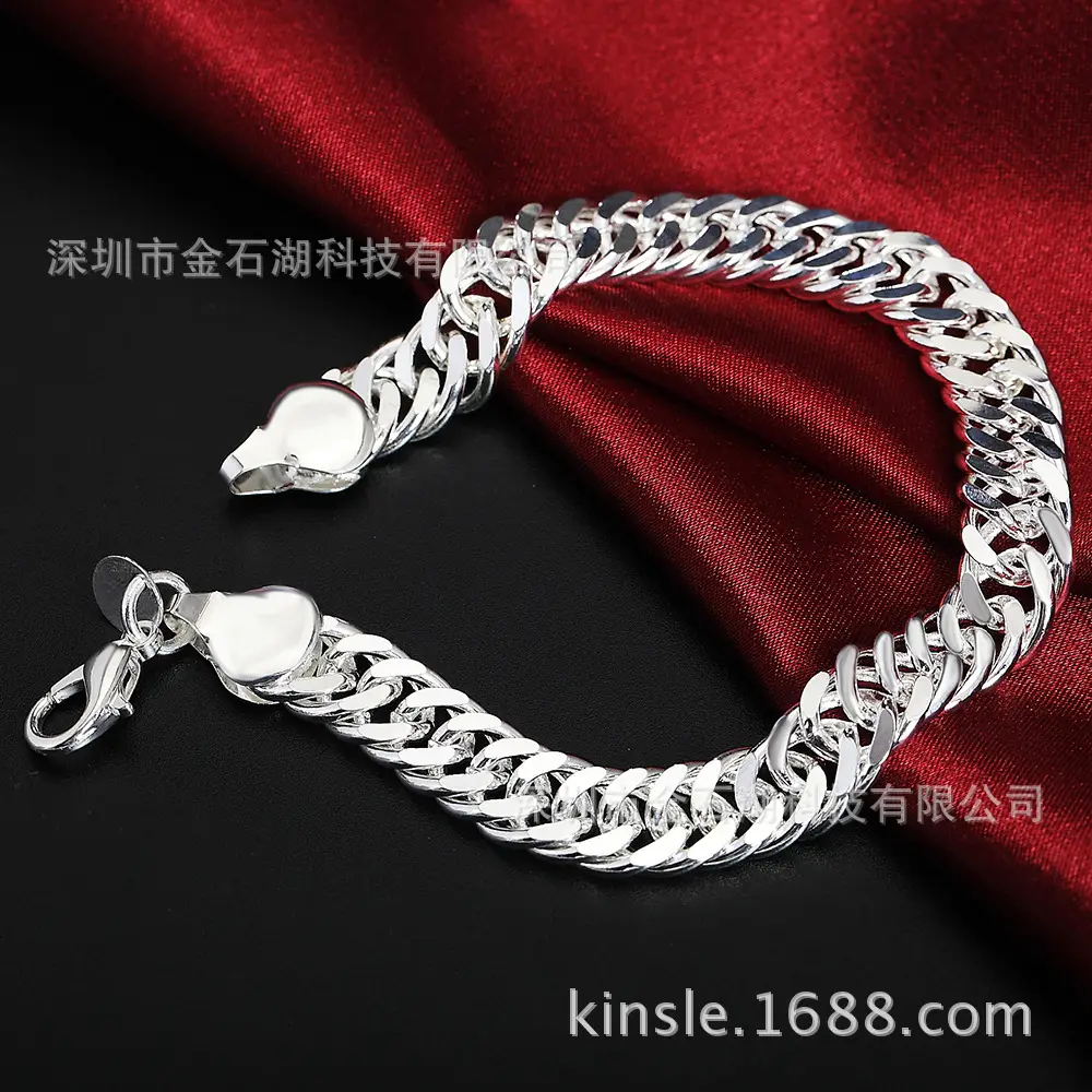 Silver Braided Chain Bracelet for Women - Image 4