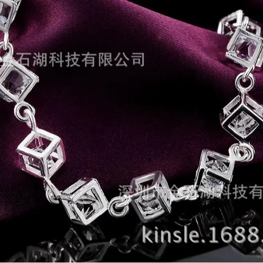 Silver Plated Cubic Zirconia Bracelet for Women - Image 2