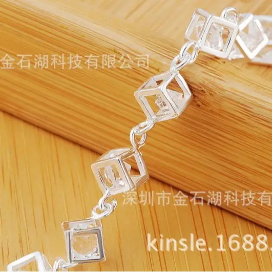 Silver Plated Cubic Zirconia Bracelet for Women - Image 4
