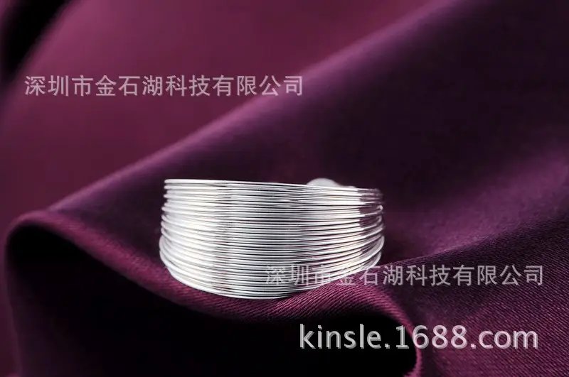 Premium Silver Multi-Line Ring for Daily Wear - Image 3