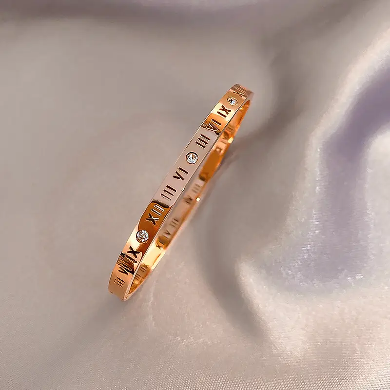 Rose Gold Zircon Bracelets Set of 5 - Image 6