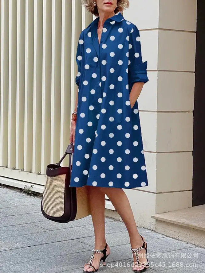Women Printed Cardigan Dress S-red Plant Flower High Quality - Image 3