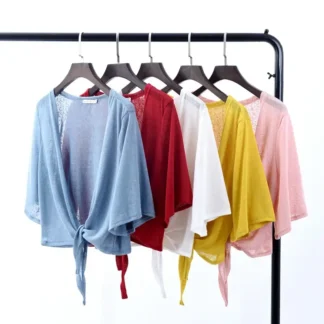 Women Ultra-Thin Chiffon Cardigan Summer Plus Size Multi Color