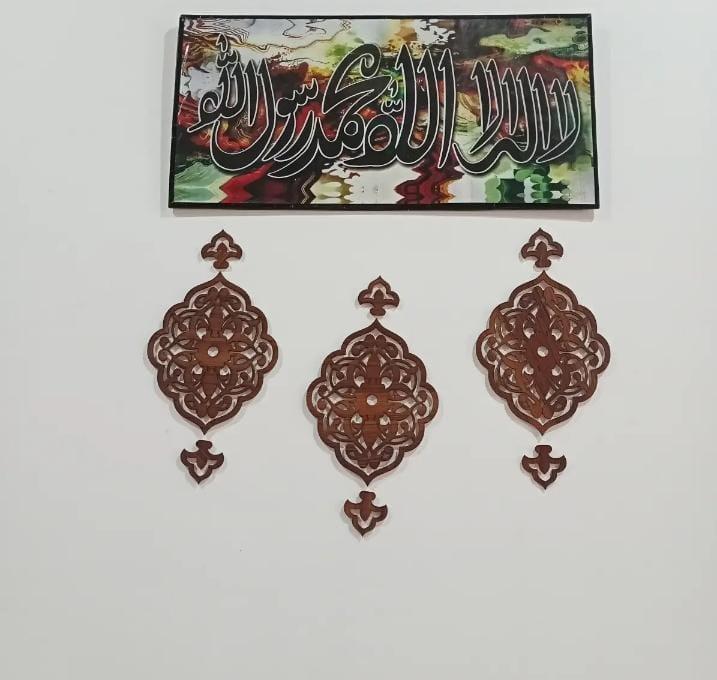 Mandala Wall Art Wooden 3D Decor 7x9" - Image 2