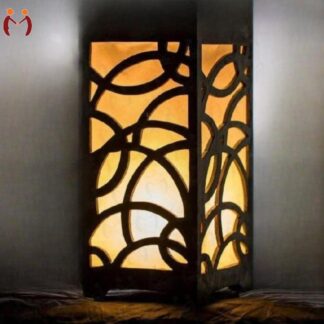 Modern Wooden Table Lamp with Golden Glow for Home Decor