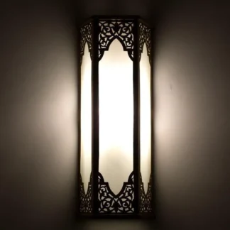 Stunning Wall Hanging Light Black Cut-Out Design 12x6x4 Inch