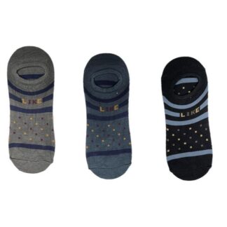 Premium Cotton No-Show Socks Pack of 3