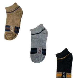 Premium Cotton No-Show Socks Ankle Length Striped Unisex