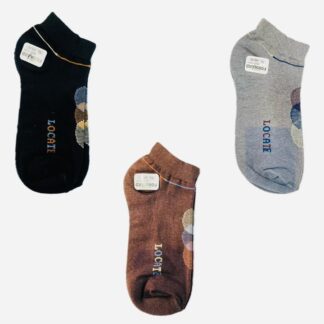 Cotton No-Show Socks Pack of 3 Multicolor
