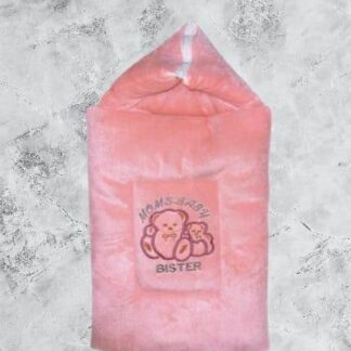 Baby Velvet Carry Nest Hooded Pink Warm Comfort