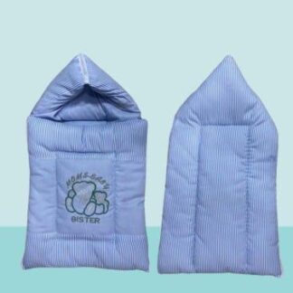 Baby Carry Nest Blue Hooded Cotton Soft Warm