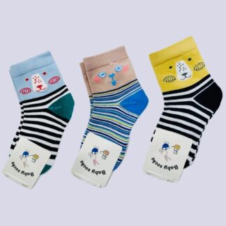Kids Cotton Printed Socks Animal Print 1-4Yr