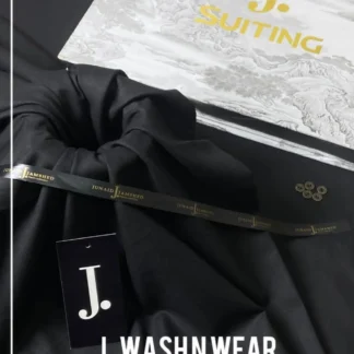 J. Wash N Wear Black Suit Premium Quality 4M