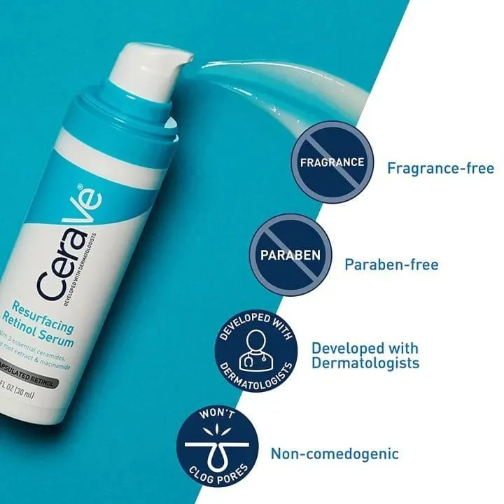 CeraVe Resurfacing Retinol Serum 1 Fl Oz - Image 4