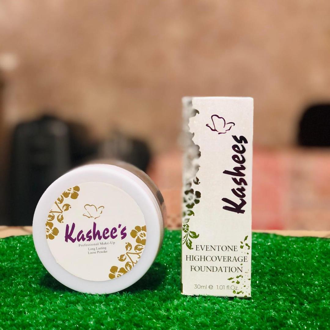 Kashees 2 in 1 Foundation & Loose Powder Set - Image 2