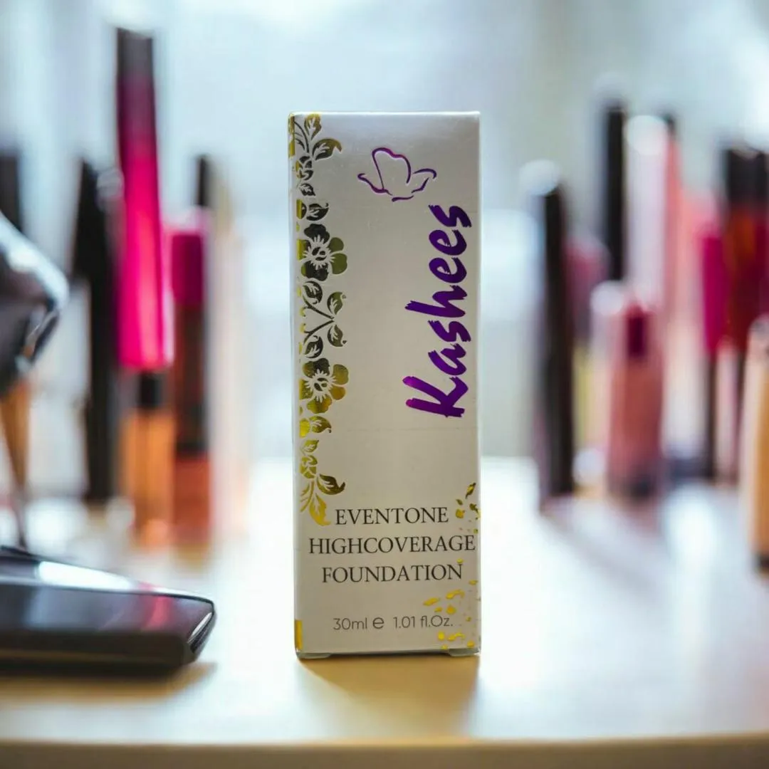 Kashees Eventone High Coverage Foundation 30ml - Image 2