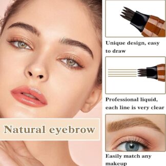 Waterproof Eyebrow Pencil Brown Black Multi Tip