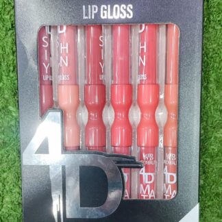 6-Piece Hydrating Lip Gloss Set Matte Shiny
