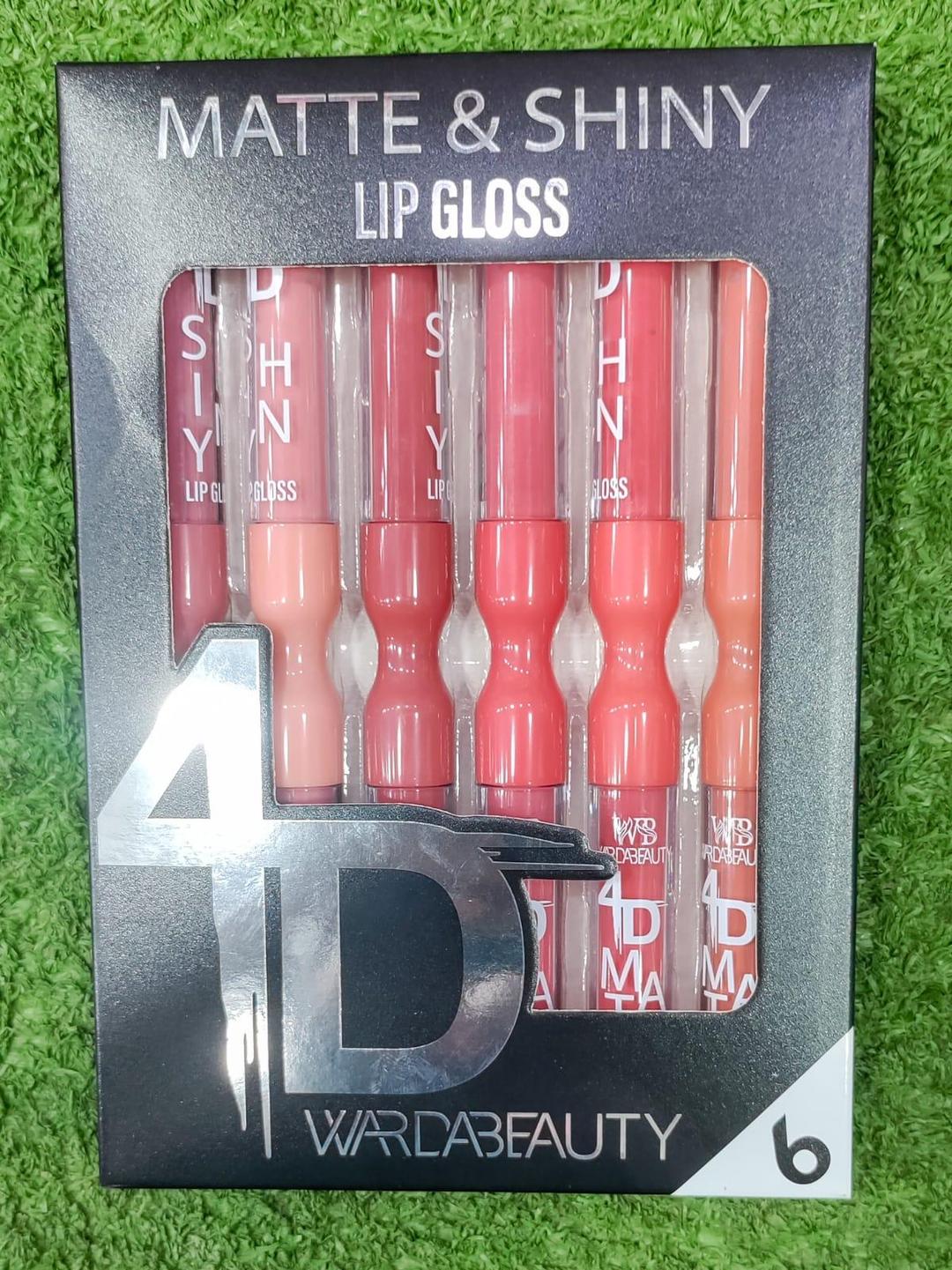 6-Piece Hydrating Lip Gloss Set Matte Shiny