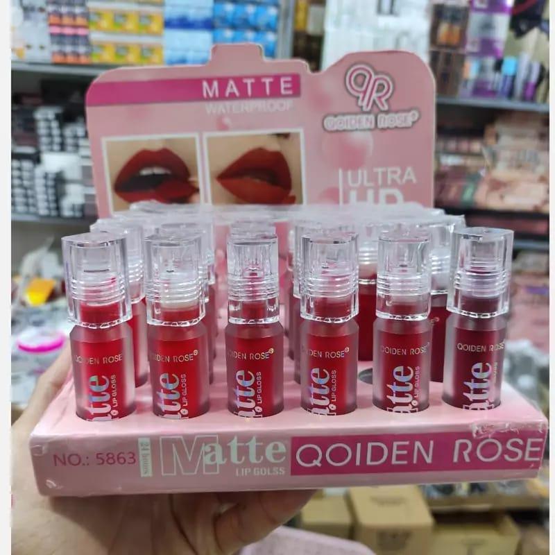 Matte Lip Gloss Red Orange Peach Long Lasting - Image 4