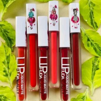 Matte Liquid Lip Gloss Set 3 Pcs Bold Red Shades
