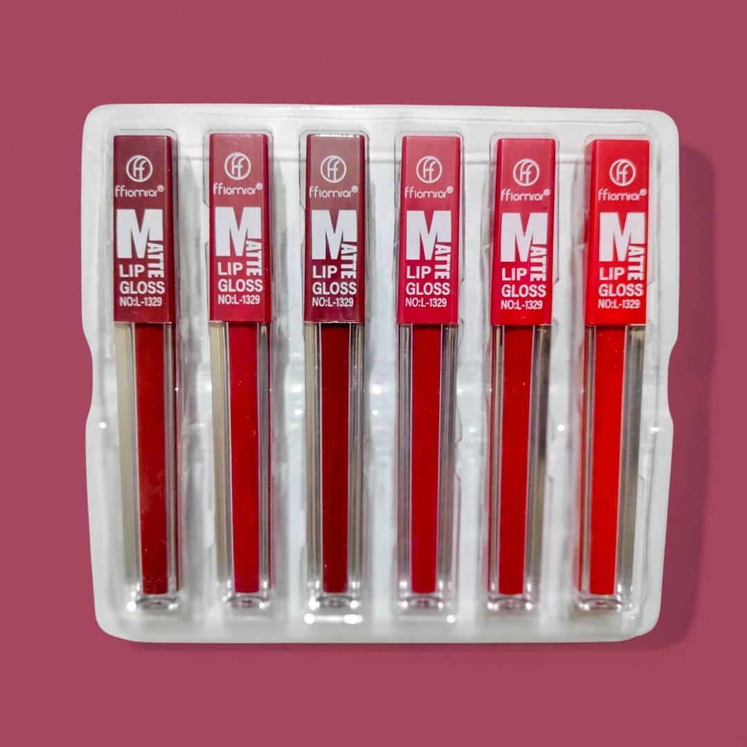 Fashion Matte Lip Gloss 6 Pcs Set - Image 2