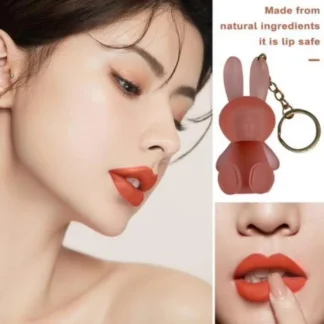 Bear Keychain Lip Gloss Matte Long Lasting