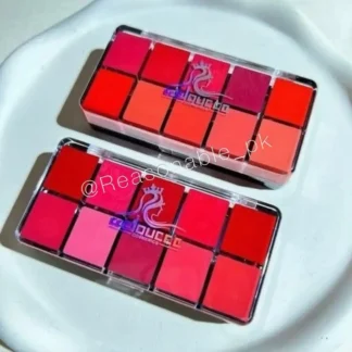 10 In 1 Creamy Lipstick/Blush Palette