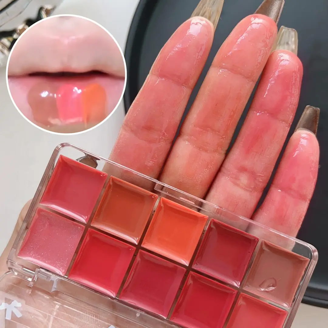 10 In 1 Creamy Lipstick/Blush Palette - Image 5