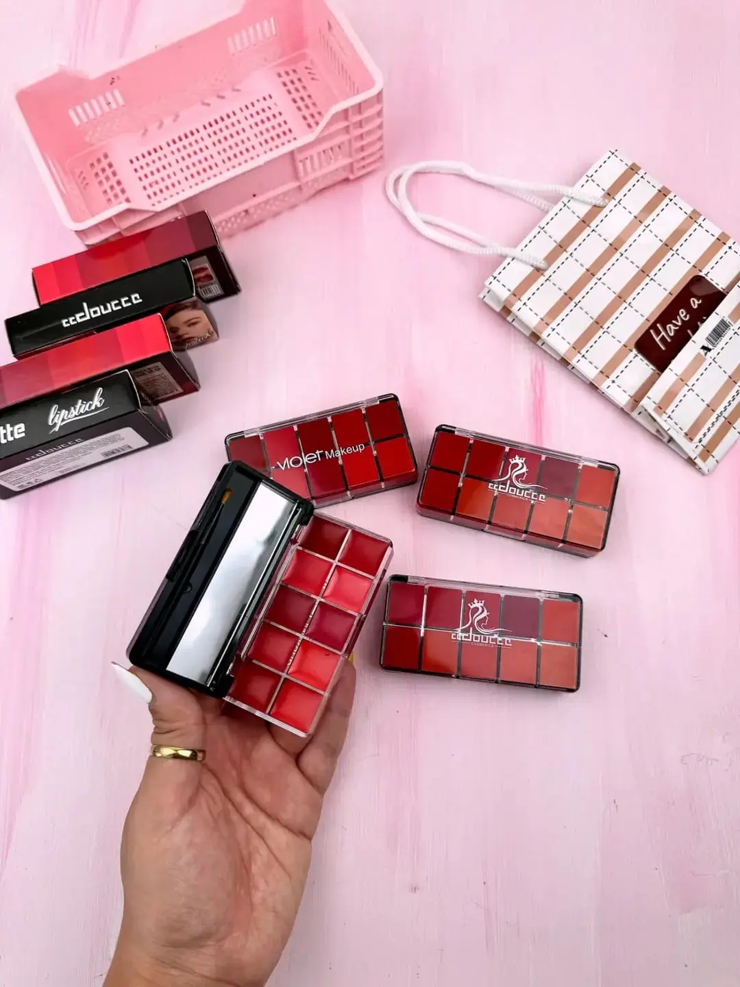 10 In 1 Creamy Lipstick/Blush Palette - Image 8